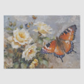 Rozen en vlinders Print Decoupage / Tissuepapier (Voorkant)