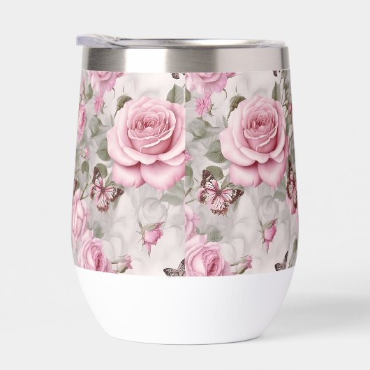 Rozen en vlinders Waterverf (Rechts)