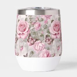 Rozen en vlinders Waterverf