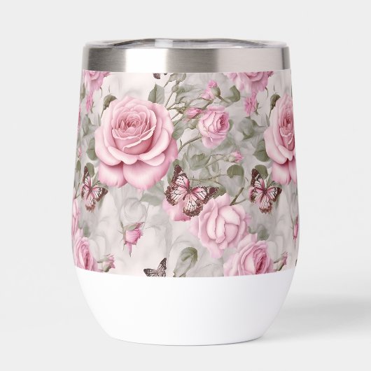 Rozen en vlinders Waterverf (Achterkant)