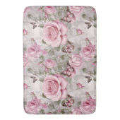 Rozen en vlinders Waterverf Badmat (Voorkant Verticaal)