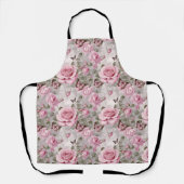 Rozen en vlinders Waterverf Schort (Voorkant)