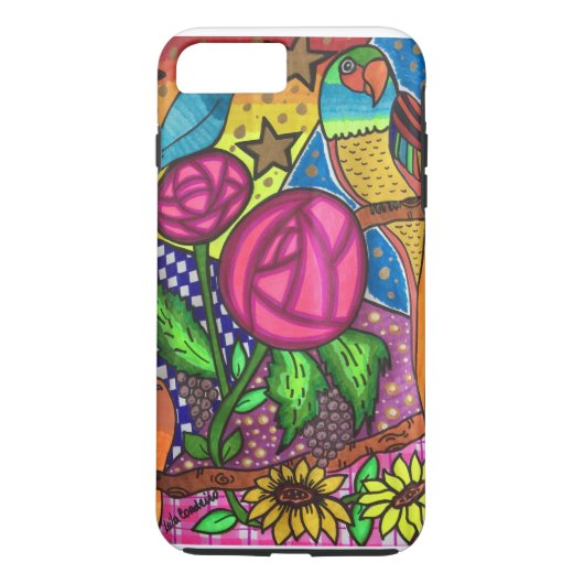 Rozen en vogels Case-Mate iPhone case (Achterkant)