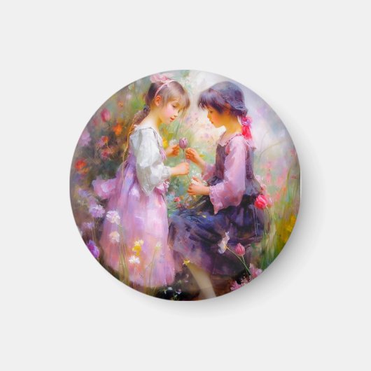 Rozen en vriendschap delen magneet (Voorkant)