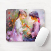 Rozen en vriendschap delen muismat (Met muis)