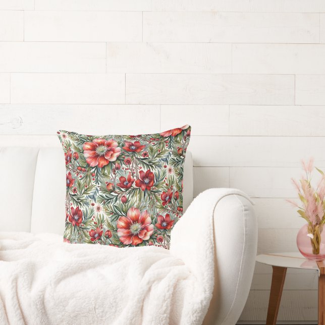  rozen en vuur kussen (Bank)