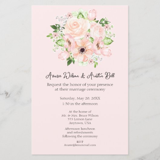 Rozen en weddenschappen roze (Voorkant)