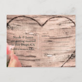 Rozen en wijnstokken roze roze roze roze om de dat aankondigingskaart (Achterkant)