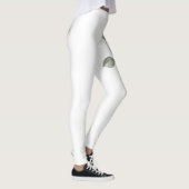 Rozen en wilde bloemen op witte Leggings (Rechts)