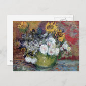 Rozen en zonnebloemen van Van Gogh Briefkaart (Voorkant / Achterkant)