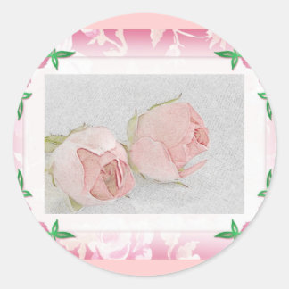 Rozen envelopafdichtingen ronde sticker