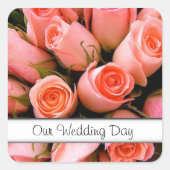 Rozen Envelope Sticker Sjabloon (Voorkant)