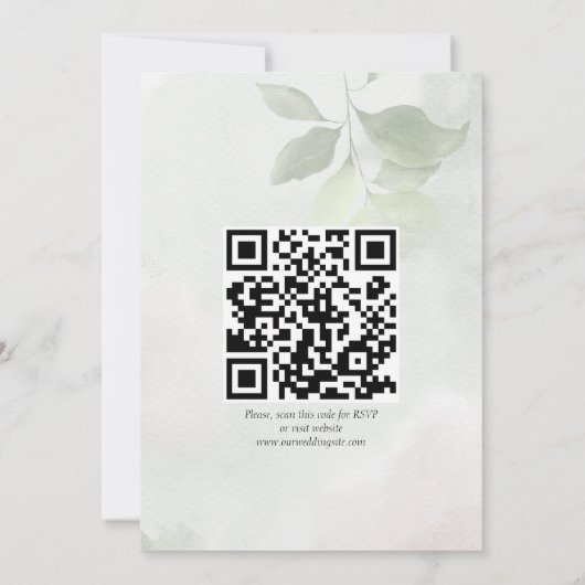 Rozen eucalyptus waterverf i kaart (Achterkant)