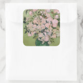 Rozen (F682) Van Gogh Fine Art Vierkante Sticker (Tas)