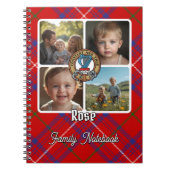 Rozen familiefotocollage notitieboek (Voorkant)