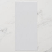 Rozen Faux Embossed Formal Ivory Classic Wedding Menu (Achterkant)