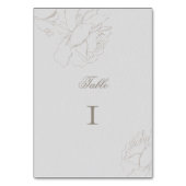 Rozen Faux Embossed Ivory Formal Elegant Wedding Kaart (Voorkant)