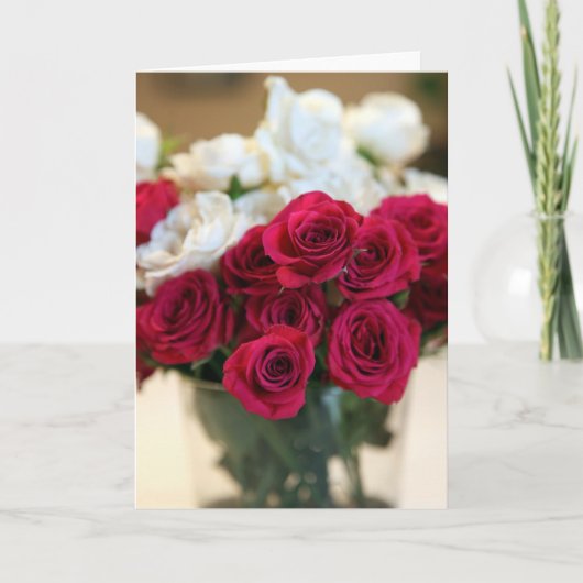 Rozen Feestdagen Kaart (Voorkant)