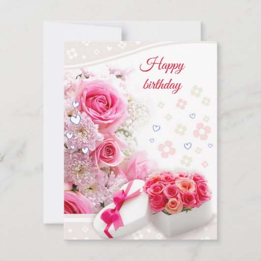 Rozen Feestdagenkaart (Voorkant)