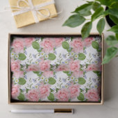 Rozen, Feminine Summer Flowers Tissuepapier (Geschenk)