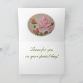 Rozen, fijne verjaardag! kaart (Binnen)