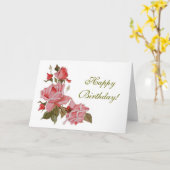 Rozen, fijne verjaardag! kaart (Gele Bloem)