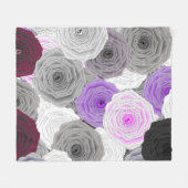 Rozen Fleece Blanket Deken (Voorkant (Horizontaal))