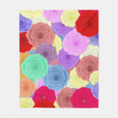 Rozen Fleece Blanket Deken (Voorkant)
