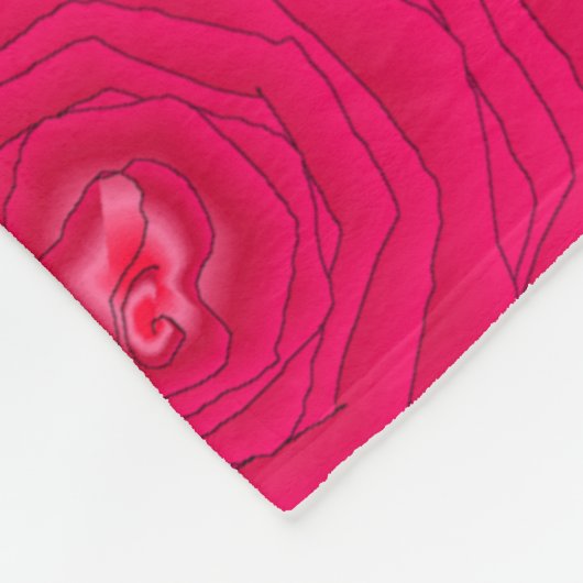 Rozen Fleece Blanket Deken (Hoek)