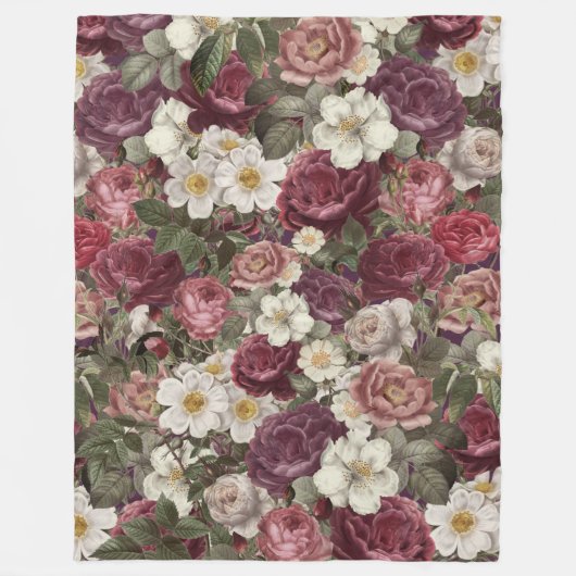 Rozen Fleece Deken (Voorkant)