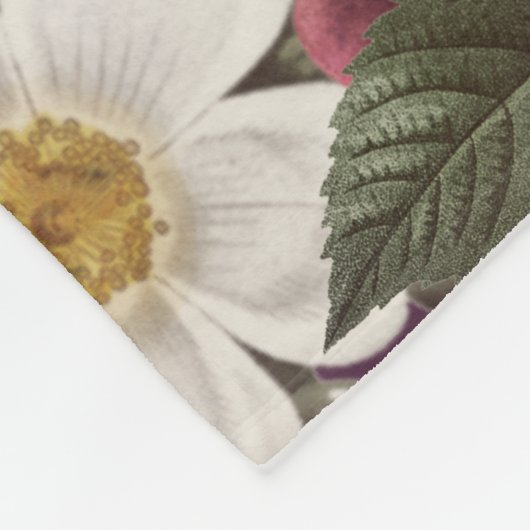 Rozen Fleece Deken (Hoek)
