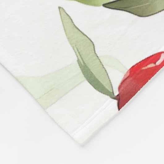 Rozen Fleece Deken (Hoek)