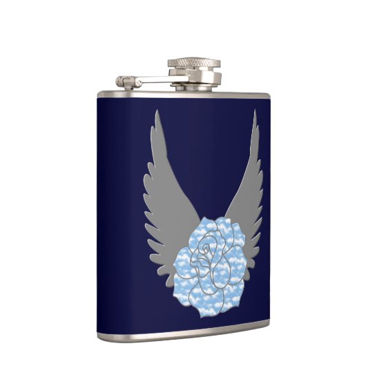 Rozen fles heupfles (Rechts)