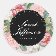 Rozen Floral Black Roze Elegant Business Hartelijk