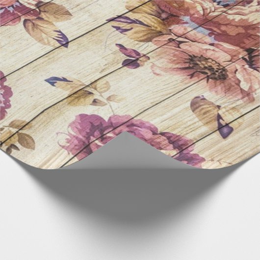 Rozen Floral Cadeaupapier (Hoek)