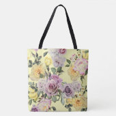 Rozen Floral Canvas tas (Voorkant)
