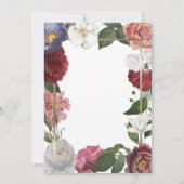 Rozen Floral Funeral Photo Celebration of Life Kaart (Achterkant)