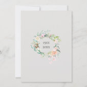 Rozen Floral Garland 70e bruiloft Jubileum Kaart (Achterkant)