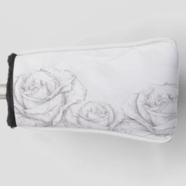  Rozen Floral Gray Decoratief Golfheadcover