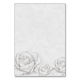  Rozen Floral Gray Decoratief Kaart