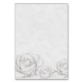  Rozen Floral Gray Decoratief Kaart (Voorkant)