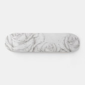  Rozen Floral Gray Decoratief Persoonlijk Skateboard (Horizontaal)