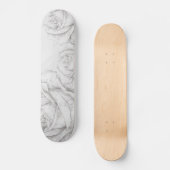  Rozen Floral Gray Decoratief Persoonlijk Skateboard (Voorkant)