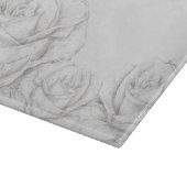  Rozen Floral Gray Decoratief Snijplank (Hoek)