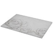  Rozen Floral Gray Decoratief Snijplank (Hoek)