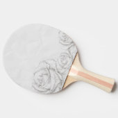  Rozen Floral Gray Decoratief Tafeltennisbatje (Zijkant)