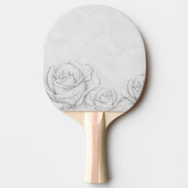  Rozen Floral Gray Decoratief Tafeltennisbatje