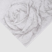  Rozen Floral Gray Decoratief Tissuepapier (Detail)