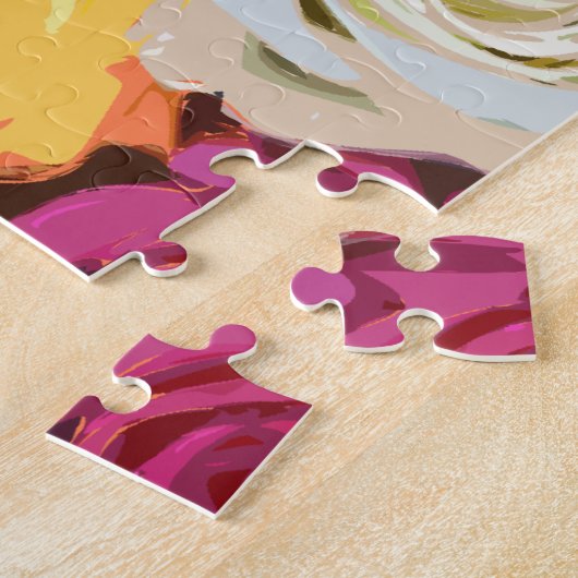 Rozen Floral Pattern Legpuzzel (Zijkant)