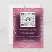 Rozen Floral QR Code Burgundy Gold Marsala (Achterkant)